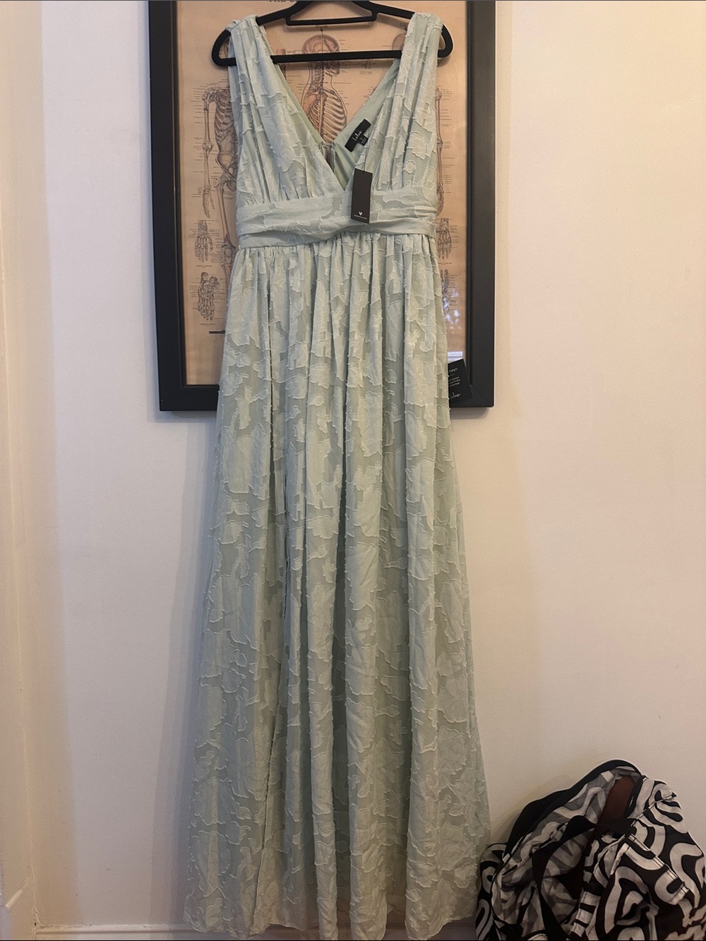 Lulu's Pale Mint Lace Maxi Dress